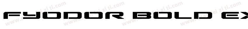 Fyodor Bold Expanded字体转换
